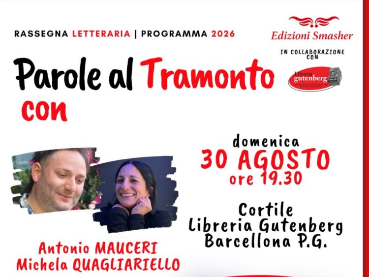 Barcellona: rassegna “Parole al Tramonto”, domani l’ultimo appuntamento