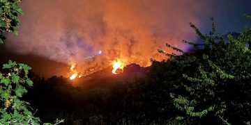 Floresta: incendio nella notte nella zona iniziale del paese
